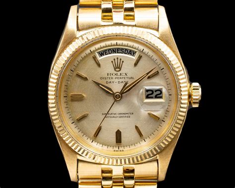 rolex oyster perpetual day date silver and gold|rolex day date president 40mm.